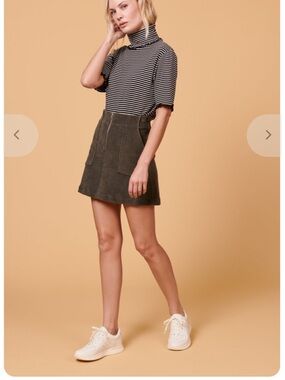 Whimsy & Row Corduroy Mini Skirt